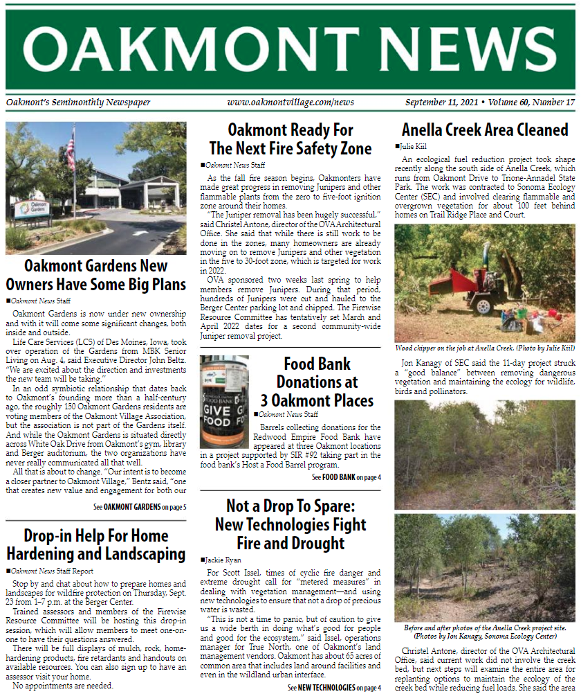 Newspaper Oakmont Village