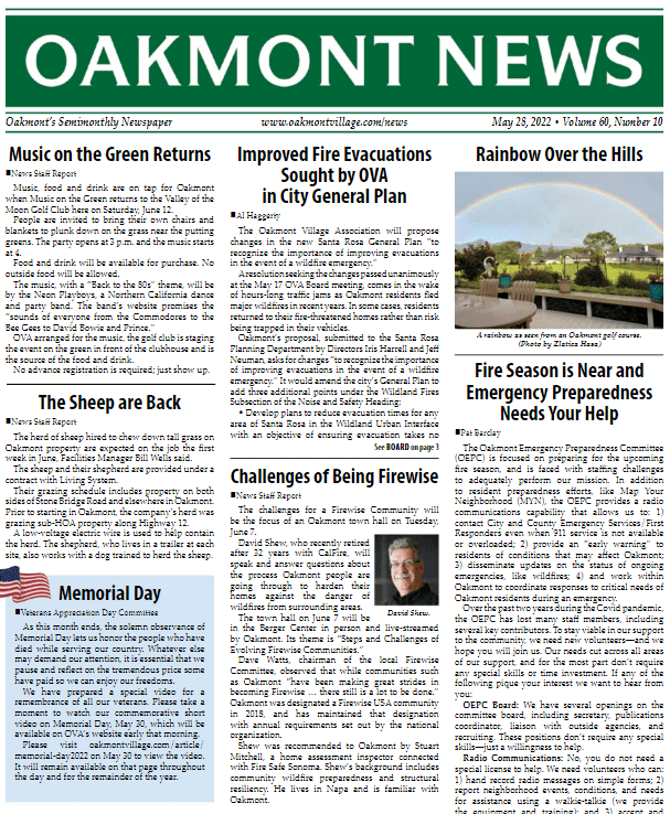 Newspaper Oakmont Village