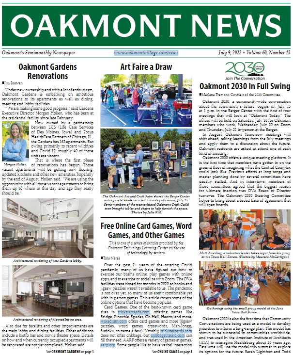 Newspaper Oakmont Village
